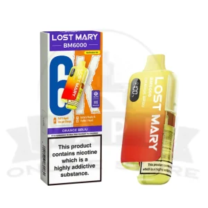 Orange Bruu Lost Mary BM6000 Prefilled Pod Kit