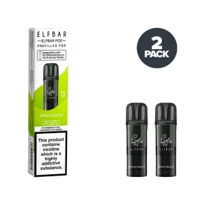 Apple Peach Elf Bar 600 Prefilled Pods