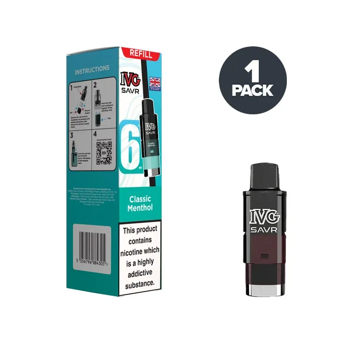Classic Menthol IVG Savr Refill Pack