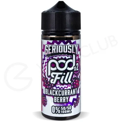 Blackcurrant Berry Shortfill E-Liquid by Seriously Pod Fill x2 100ml
