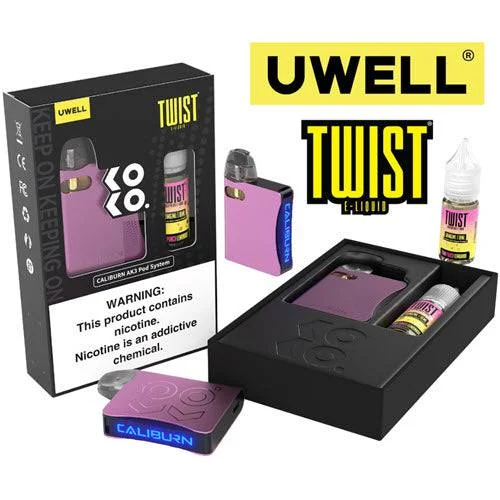 Uwell Caliburn AK3 Pod Kit & Salt 10mL Bundle