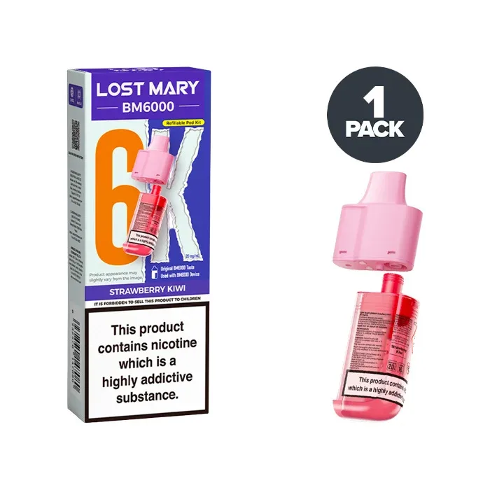 Strawberry Kiwi Lost Mary BM6000 Refill Pack