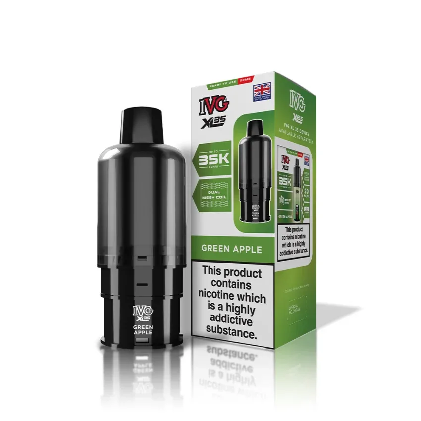 IVG XL 35K Prefilled Pods - Green Apple
