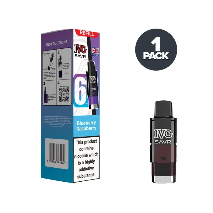 Blueberry Raspberry IVG Savr Refill Pack