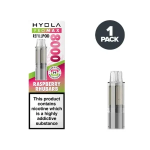 Raspberry Rhubarb Hyola Pro Max 8000 Prefilled Pods