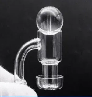 14mm Terp Slurper Male Banger W/ Crystal Ball Carb Cap