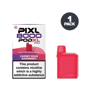 Cherry Sour Raspberry PIXL 8000 Prefilled Pods