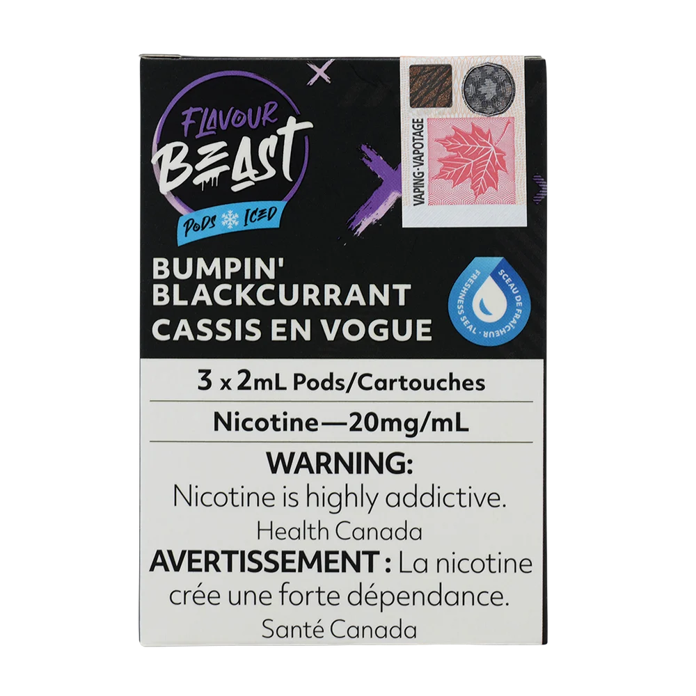 Flavour Beast Pod Bumpin’ Blackcurrant Iced 20mg 3/Pk