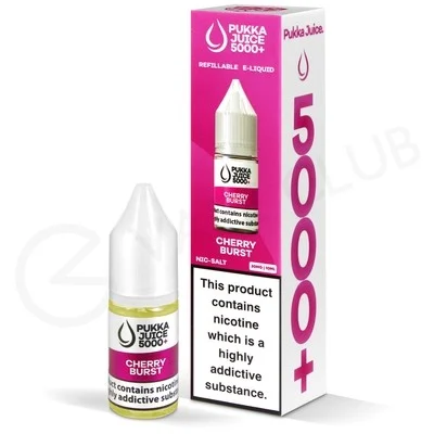 Cherry Burst Nic Salt E-Liquid by Pukka Juice 5000+