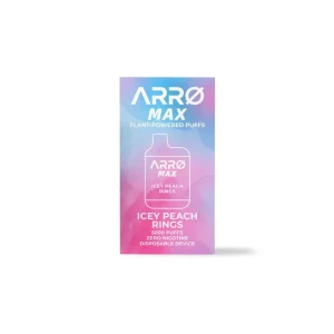 ARRØ MAX Nicotine Free Vape | Icey Peach Rings | 5,000 Puffs – ARRØ Brand