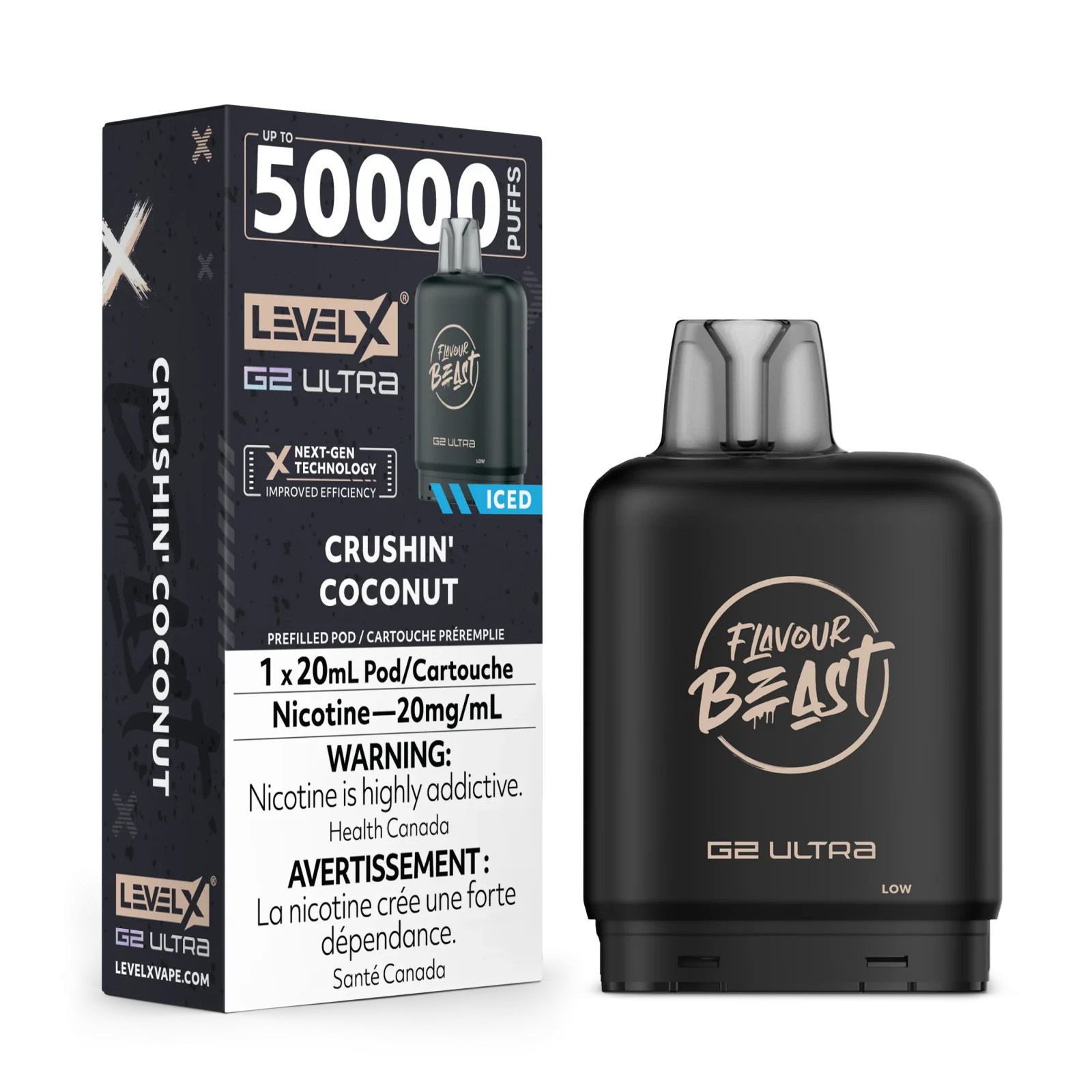 Flavour Beast Level X G2 Ultra Replacement Pod 20mL - Image 2