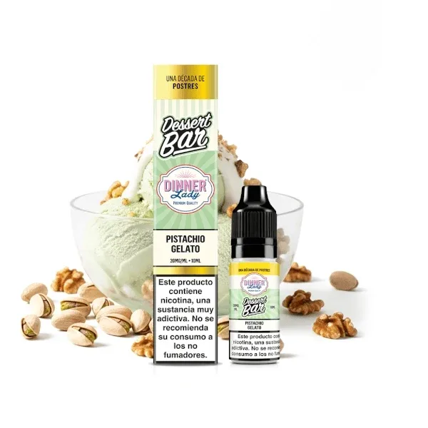 Dinner Lady Salts Dessert Bar Pistachio Gelato 10ml