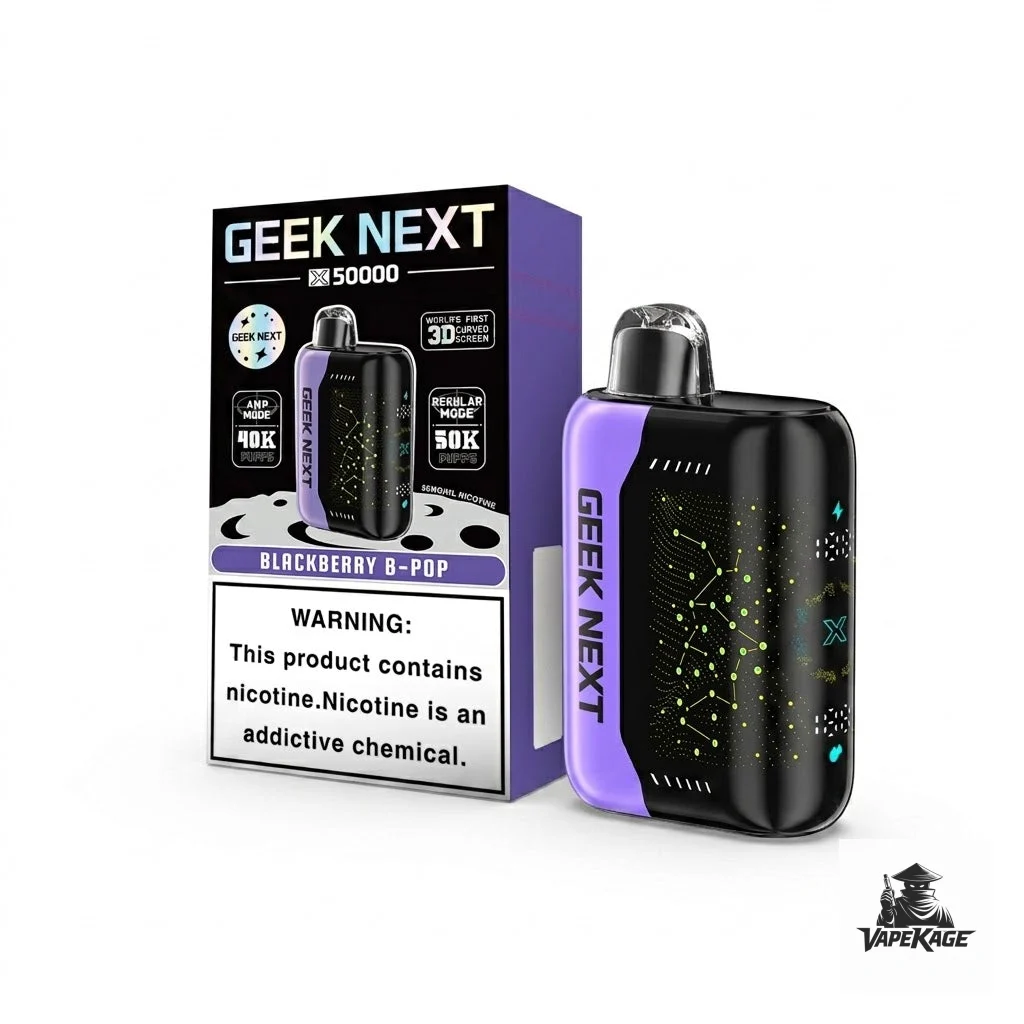 Geek Next X50000 Disposable Vape | 50,000 Puffs 5% Nic Smart Display - Image 2