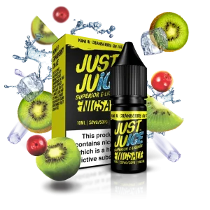 Kiwi & Cranberry on Ice Nicotine Salt E‑Liquid 10ml – Just Juice