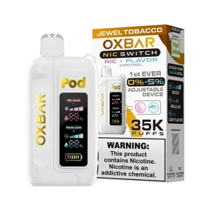 Oxbar Pod x Nic Switch 35000 Puffs Disposable Vape 0%-5% Nicotine - Jewel Tobacco