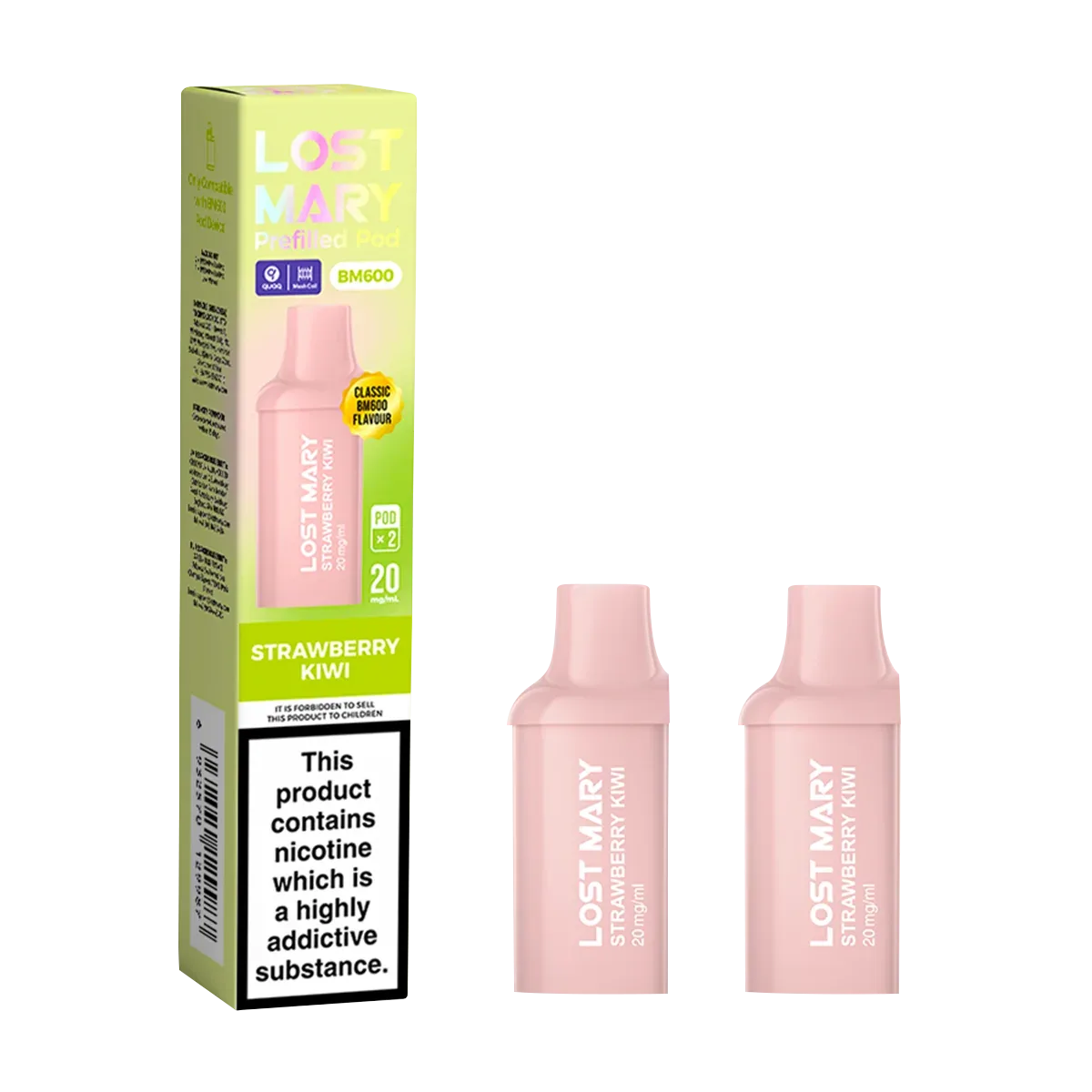 Strawberry Kiwi Lost Mary BM600 Pods