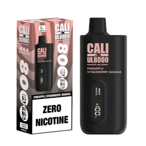 Cali UL8000 Pineapple Strawberry Banana ZERO Nicotine Disposable