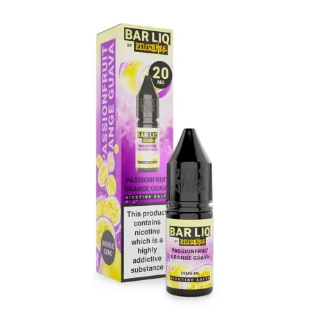 Zeus Juice Bar LIQ Salts Passionfruit Orange Guava 10ml Nic Salt