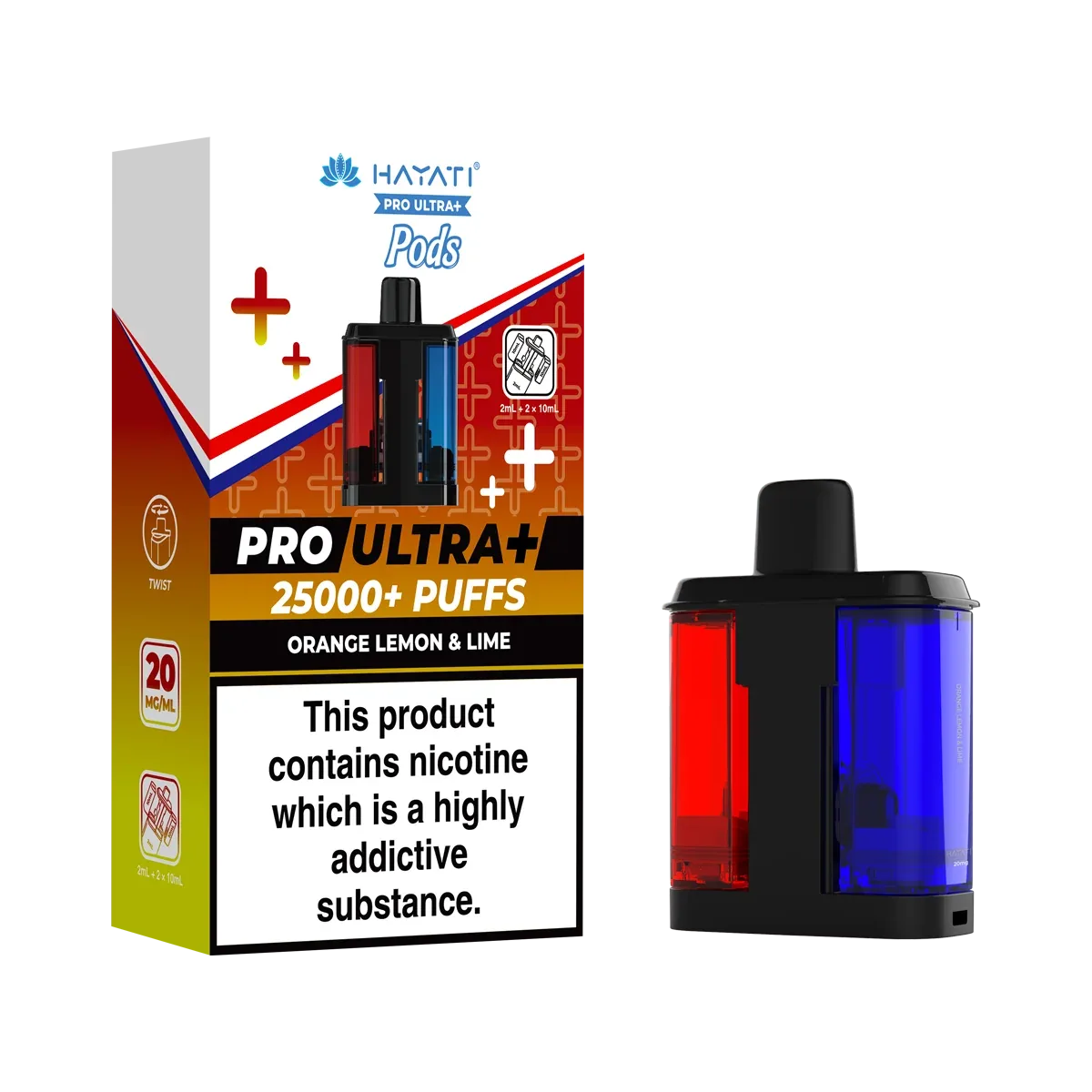Orange Lemon & Lime Hayati Pro Ultra Plus Refill Pack