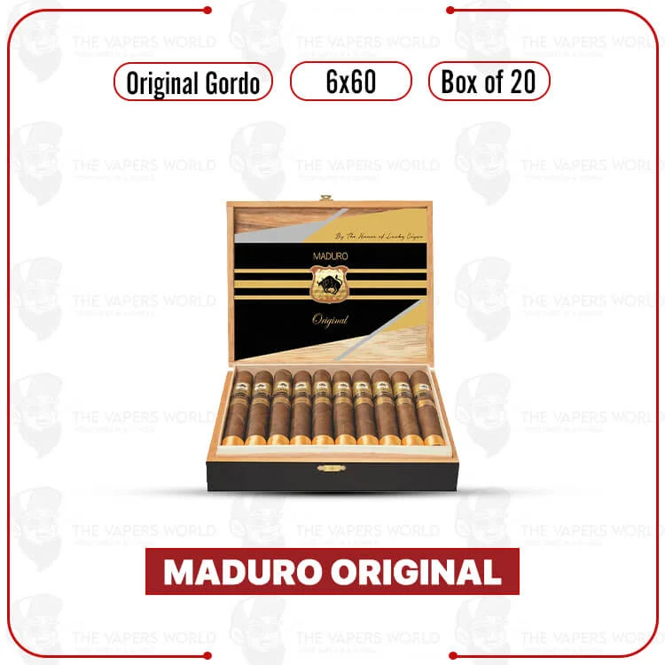 Maduro Original by Lucky Cigar: Original Gordo 6×60 Box of 20 Cigars