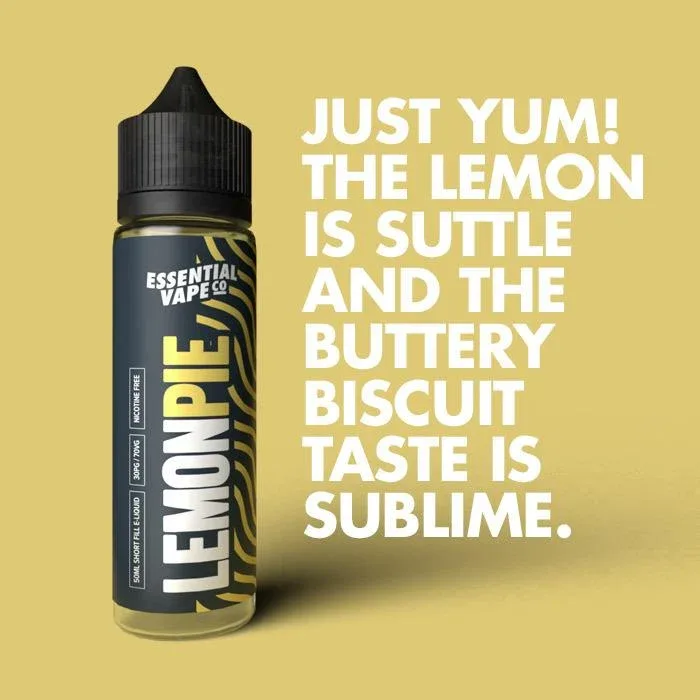 Essential Vape Co Lemon Pie 50ml Short Fill E-Liquid - Image 2