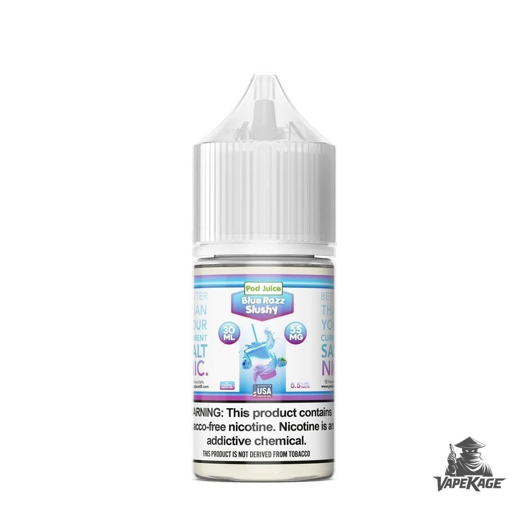 Blue Razz Slushy — Pod Juice 30mL Nic Salt
