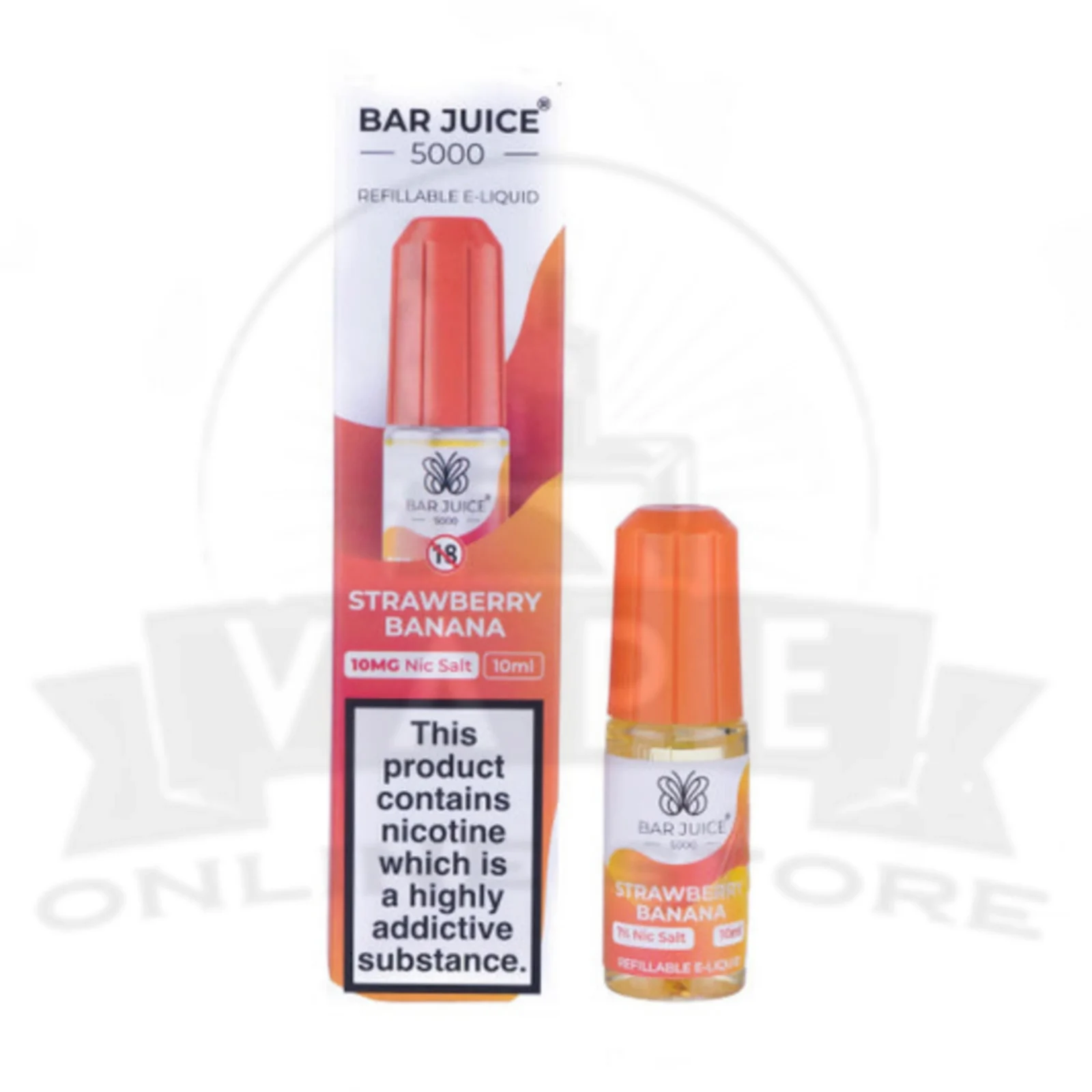 Strawberry Banana Bar Juice 5000 Nic Salt E-Liquid | 5 for £10