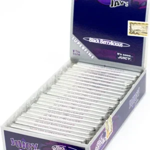 Juicy Jay's 1 1/4 Superfine Black Berrylicious Flavoured Papers