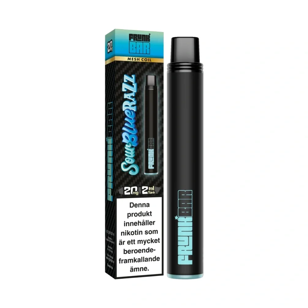 Frunk Bar – Sour Blue Razz (20 mg, Engångs vape)