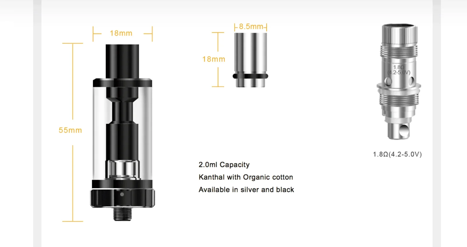 Aspire K3 Tank Replacement | Aspire Tanks For Sale - Image 2