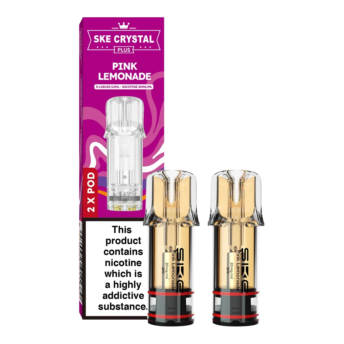 Pink Lemonade SKE Crystal Plus Pods