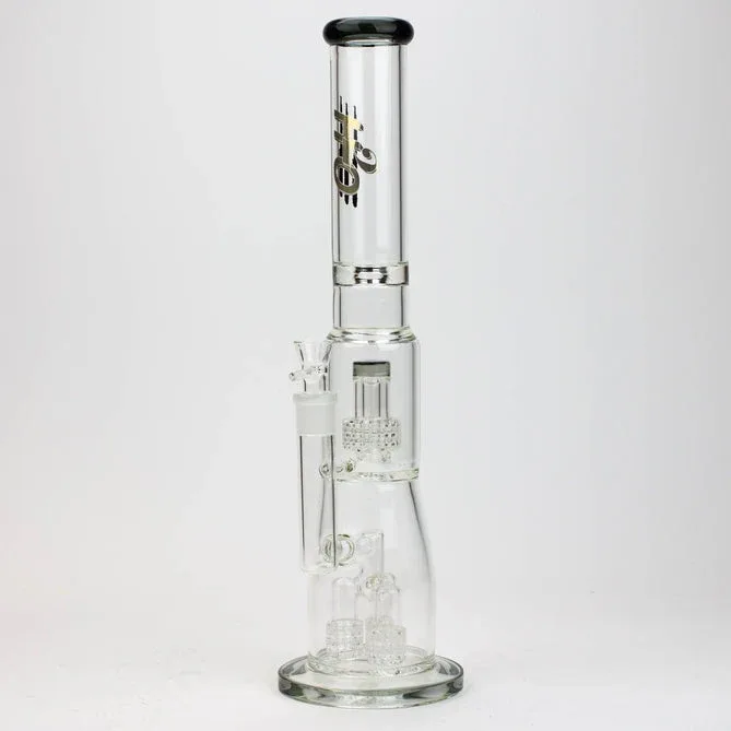 H2O 17.5" Glass Bong W/ Shower Head Percolator