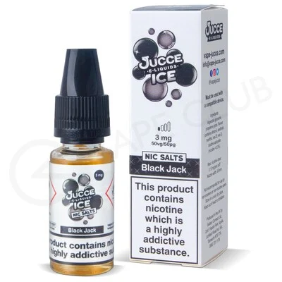 Black Jack Nic Salt E-Liquid by Jucce Ice