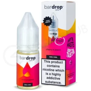 Cherry Peach Nic Salt E-Liquid by Bar Drop Salts