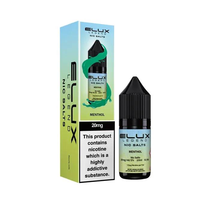 Menthol 10ml Nic Salt E-Liquid by Elux Legend