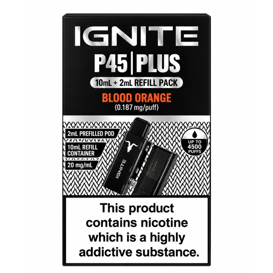 Ignite P45 Plus Blood Orange 20mg Refill Pack