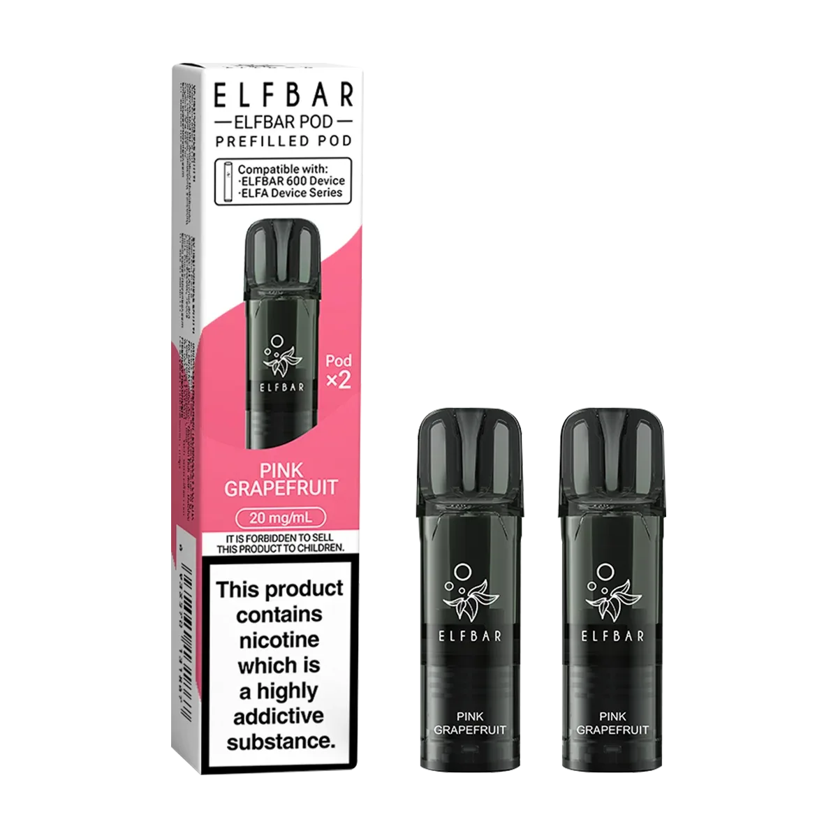 Pink Grapefruit Elfbar 600 Pods