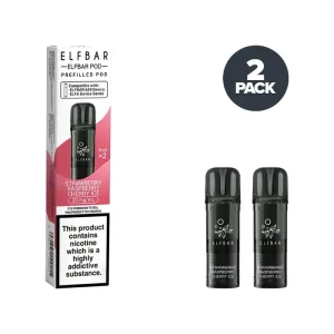 Strawberry Raspberry Cherry Ice Elf Bar 600 Prefilled Pods