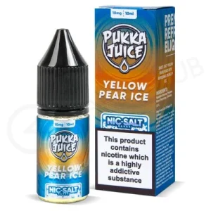 Yellow Pear Ice Nic Salt E-Liquid by Pukka Juice