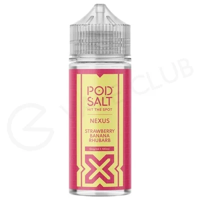 Strawberry Banana Rhubarb Shortfill E-Liquid by Pod Salt Nexus 100ml