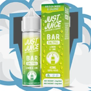Lemon & Lime Bar Saltfill by Just Juice 40ml