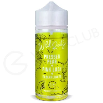 Pressed Pear, Pink Lady & Elderflower Shortfill E-Liquid by Wild Roots 100ml