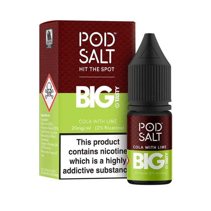 Cola with Lime Nicotine Salt by Pod Salt & The Big Tasty Fusions