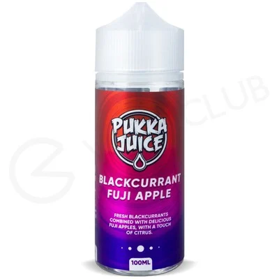 Blackcurrant & Fuji Apple Shortfill E-Liquid by Pukka Juice 100ml