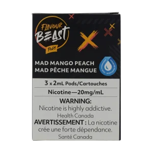 Flavour Beast Pod Mad Mango Peach 20mg 3/Pk