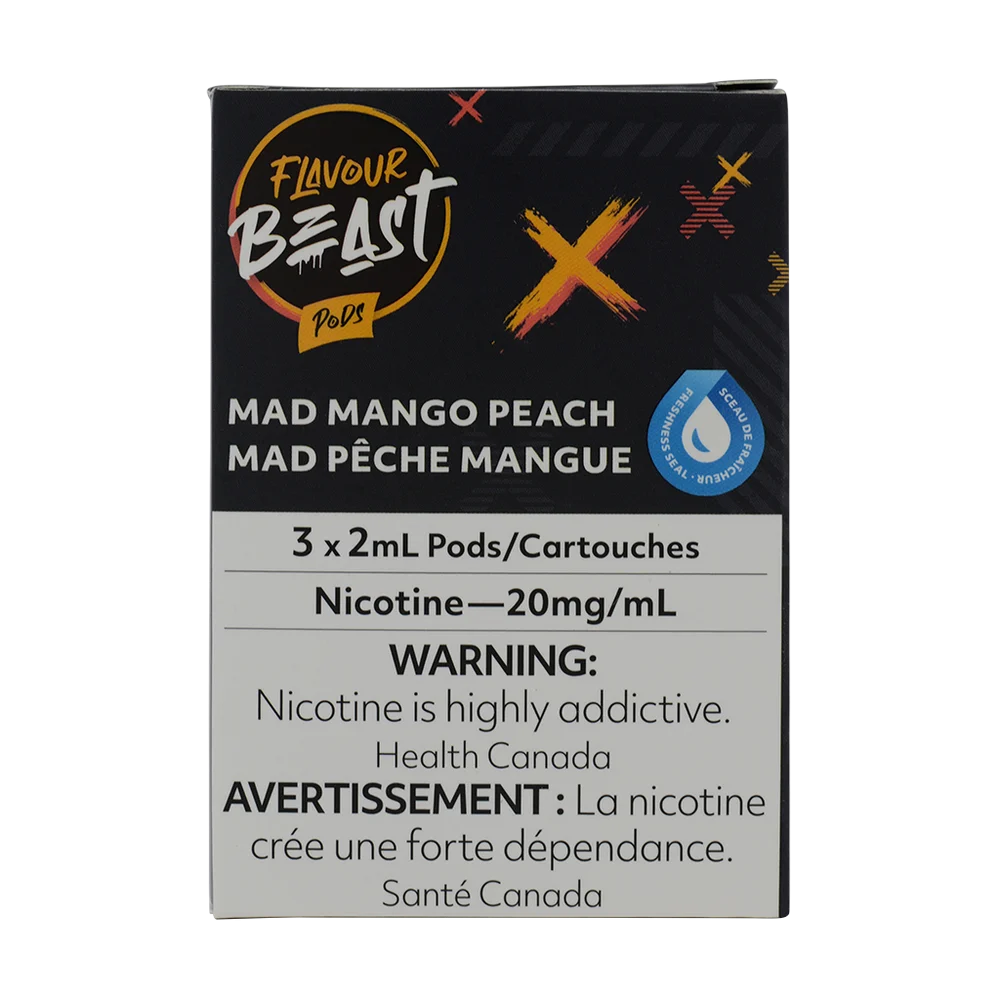 Flavour Beast Pod Mad Mango Peach 20mg 3/Pk