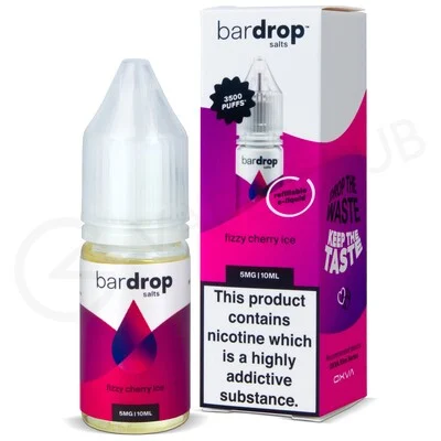 Fizzy Cherry Ice Nic Salt E-Liquid by Bar Drop Salts