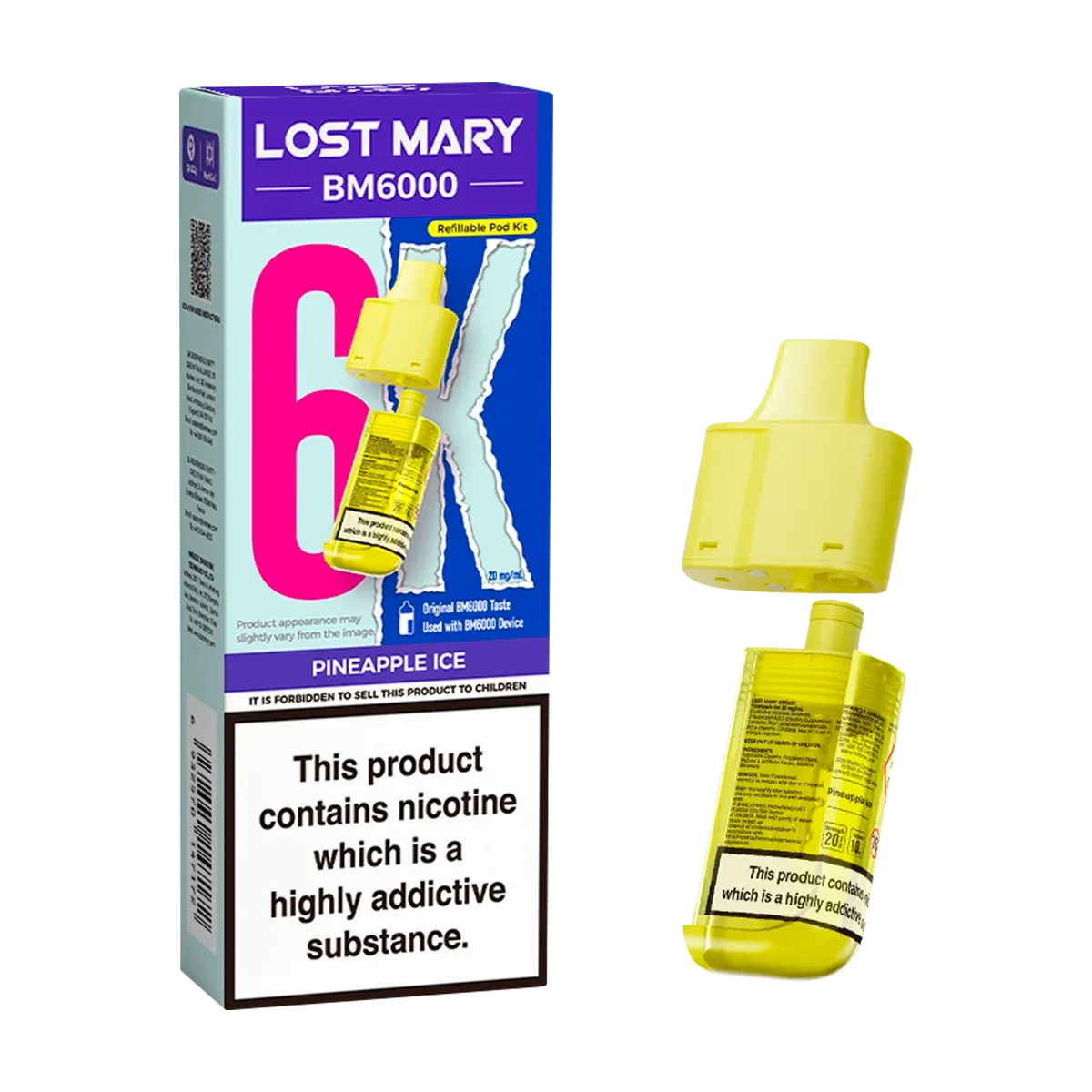 Pineapple Ice Lost Mary BM6000 Refill Pack