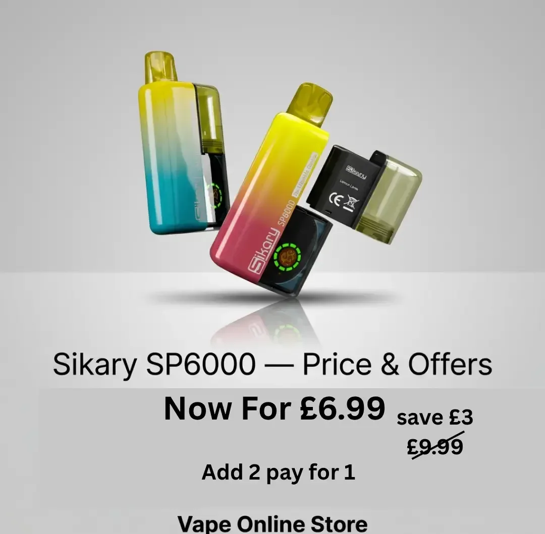 Sikary Tako SP6000 Vape | Buy 1 Get 1 Free - Image 2