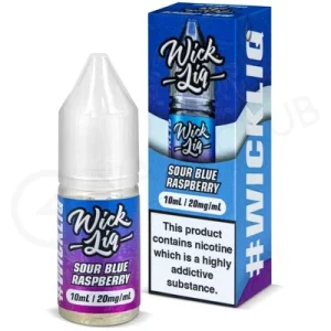 Sour Blue Raspberry Nic Salt E-Liquid by Wick Liq Bar Juice